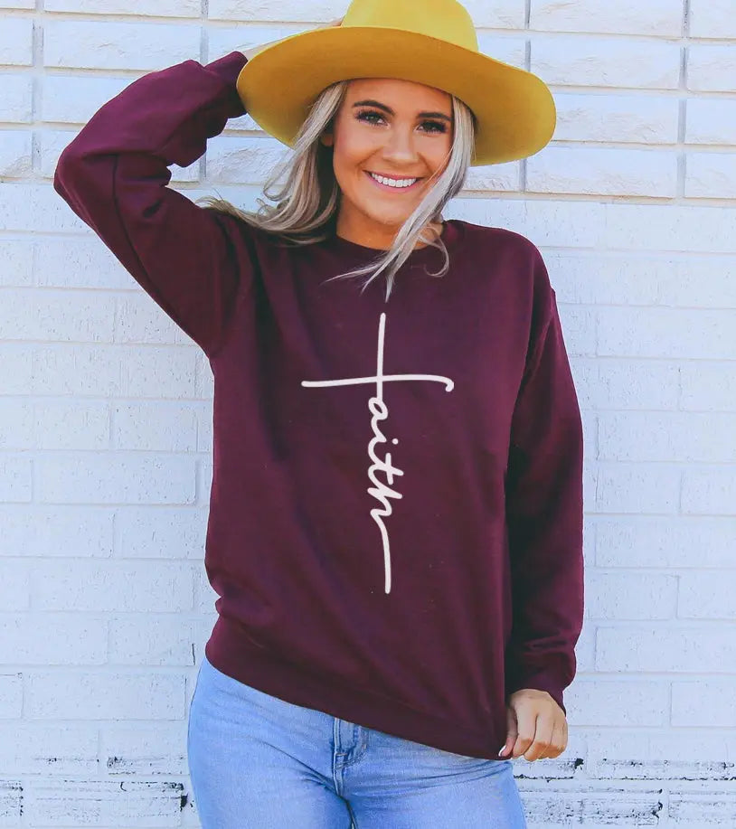 Faith Sweatshirt Online Clothing