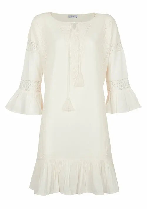 PARADISO MINI DRESS - NATURAL Online Clothing