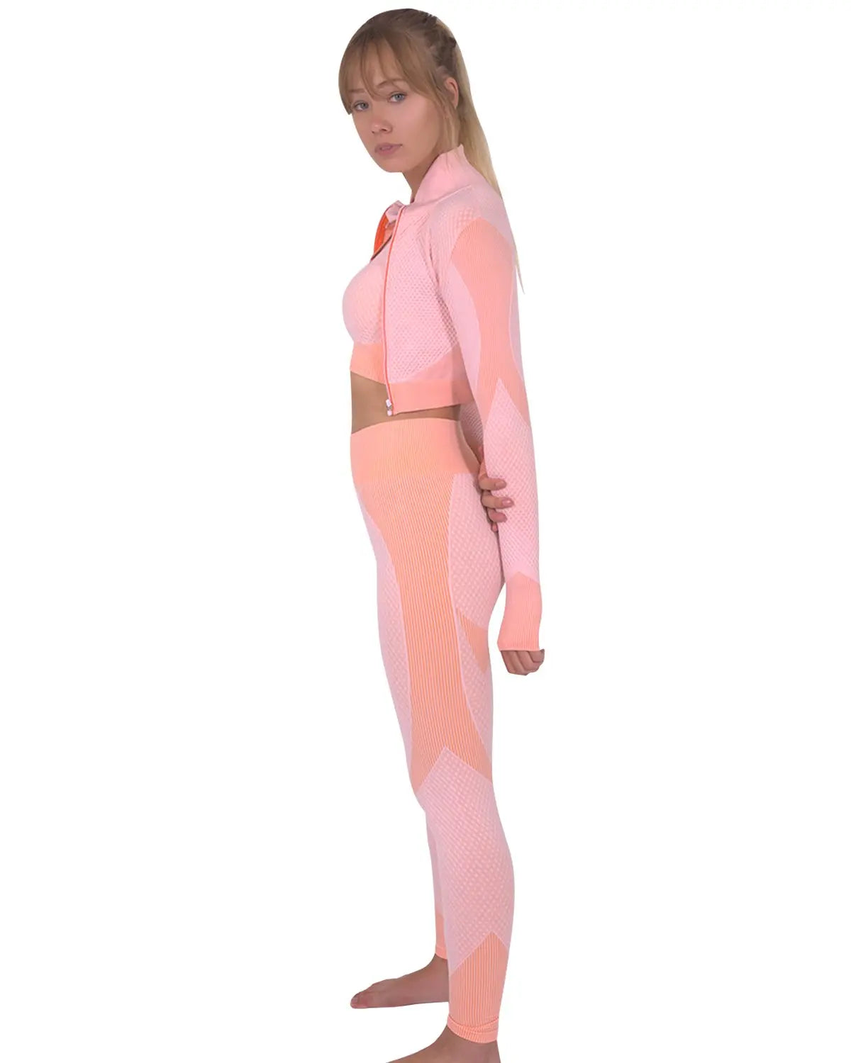 Trois Seamless Sports Jacket - Pink Online Clothing