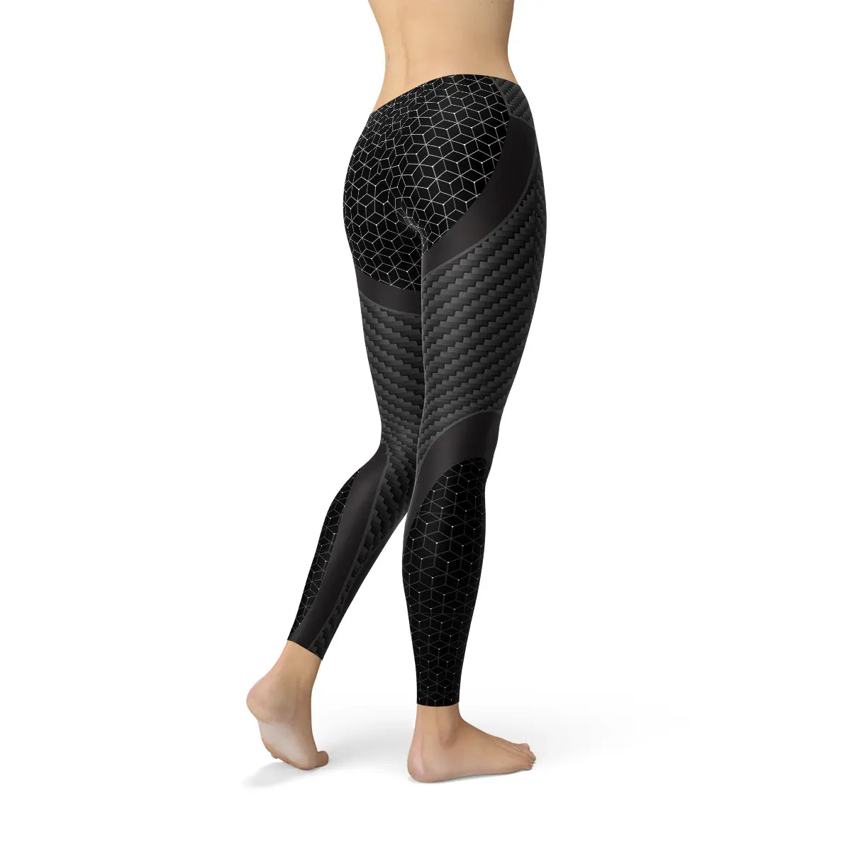 Womens Carbon Fiber Sports Leggings Online Clothing