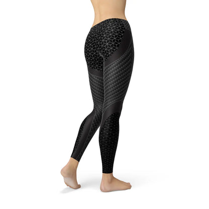 Womens Carbon Fiber Sports Leggings Online Clothing