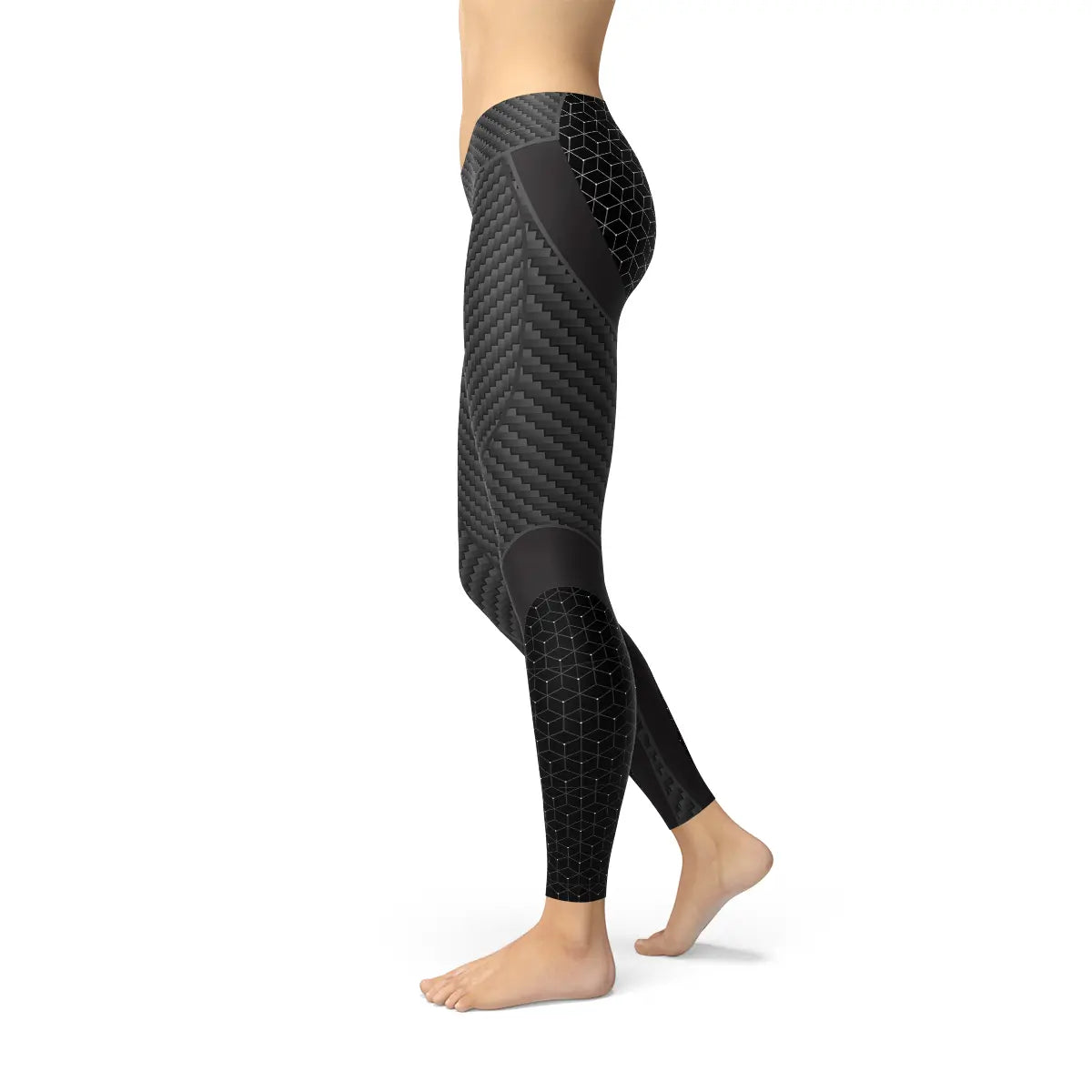 Womens Carbon Fiber Sports Leggings Online Clothing