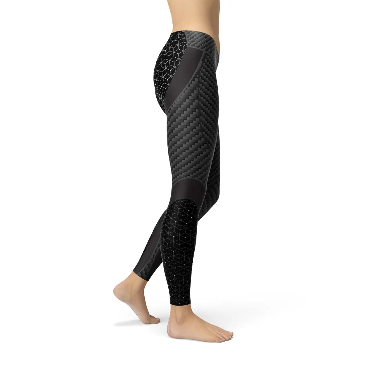 Womens Carbon Fiber Sports Leggings Online Clothing
